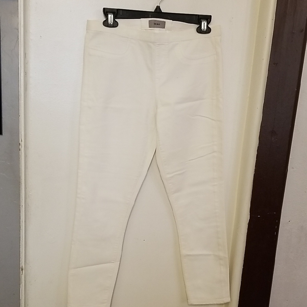 Helmut Lang Cream Skinny Jeans